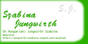 szabina jungwirth business card